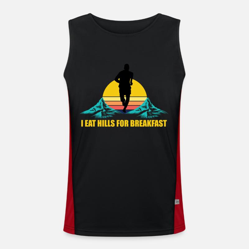 Trail Run Ultra Running Mountain Trekking Running Men's Functional Contrast Tank Top 