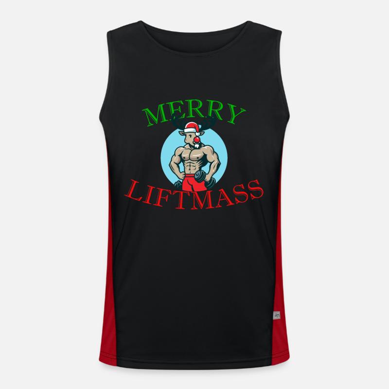 Bodybuilder Rentier Funktionelles Kontrast-Tank Top für Männer 