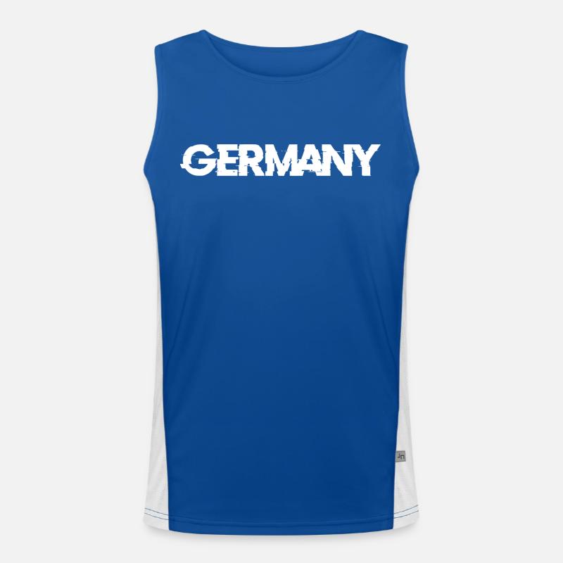 Germany Back Men's Functional Contrast Tank Top 