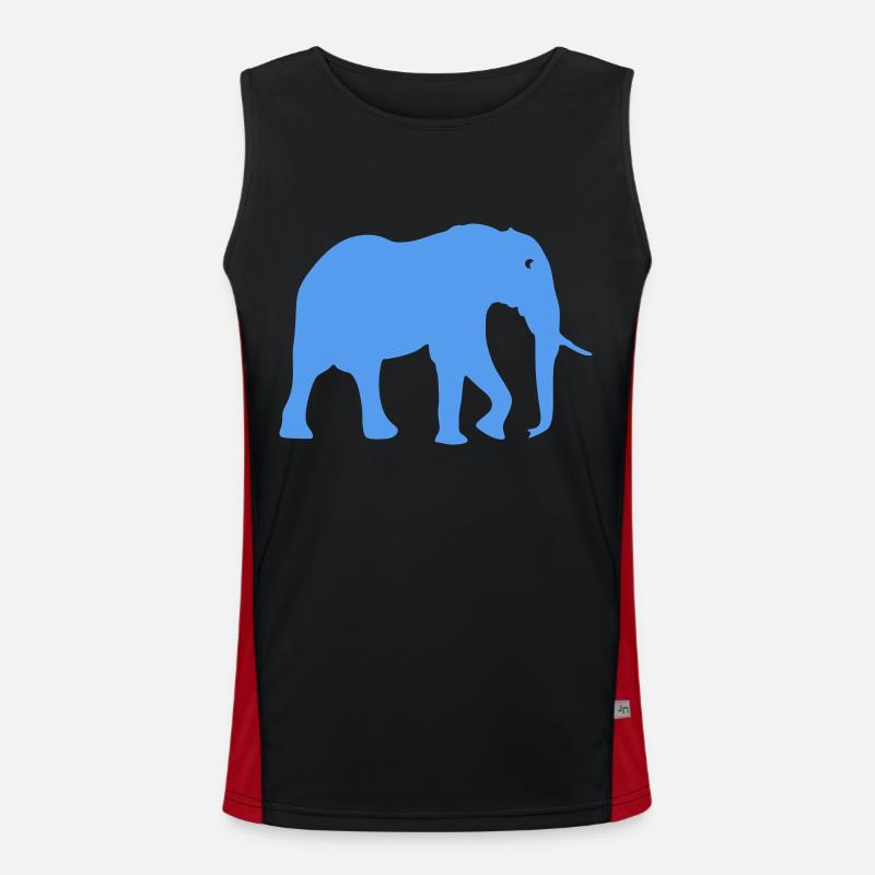 elephant Funktionelles Kontrast-Tank Top für Männer 