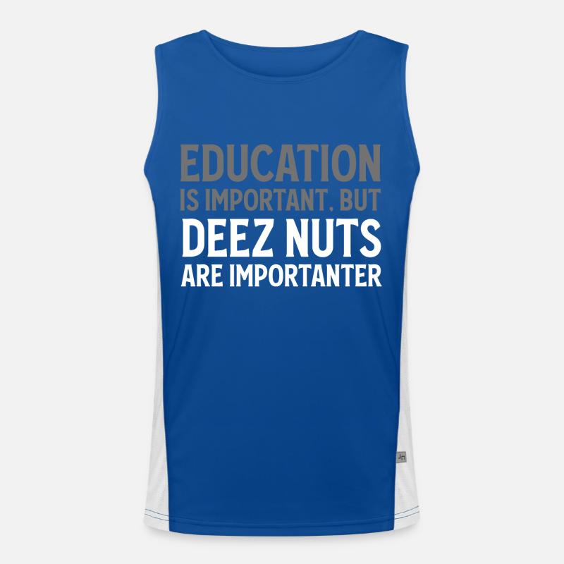 Sarcastique Drôle Deez Nuts Chemise Nut Lover Débardeur respirant contrasté Homme 