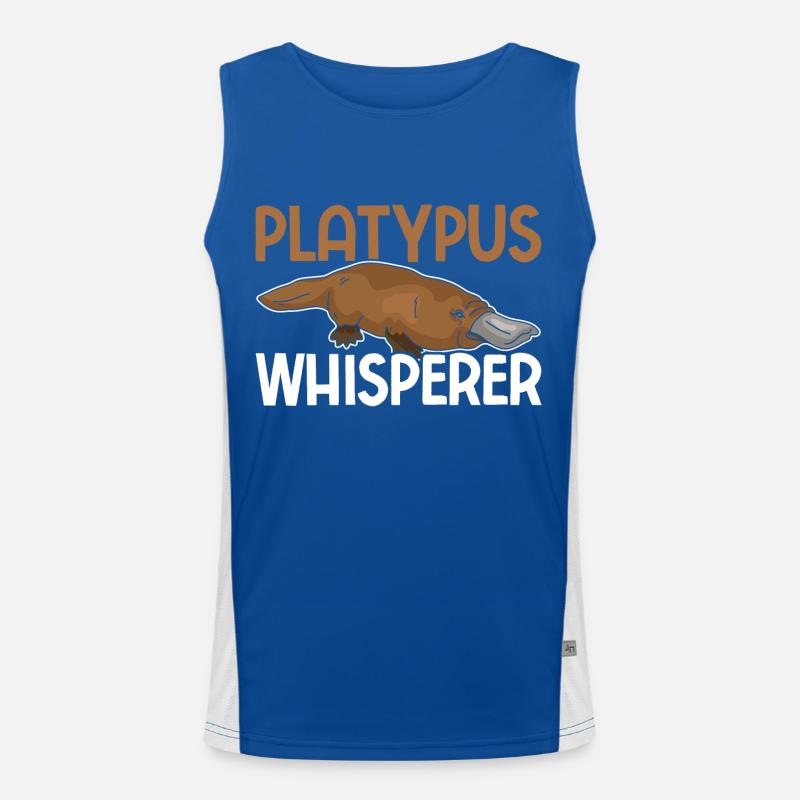 Schnabeltier Funktionelles Kontrast-Tank Top für Männer 