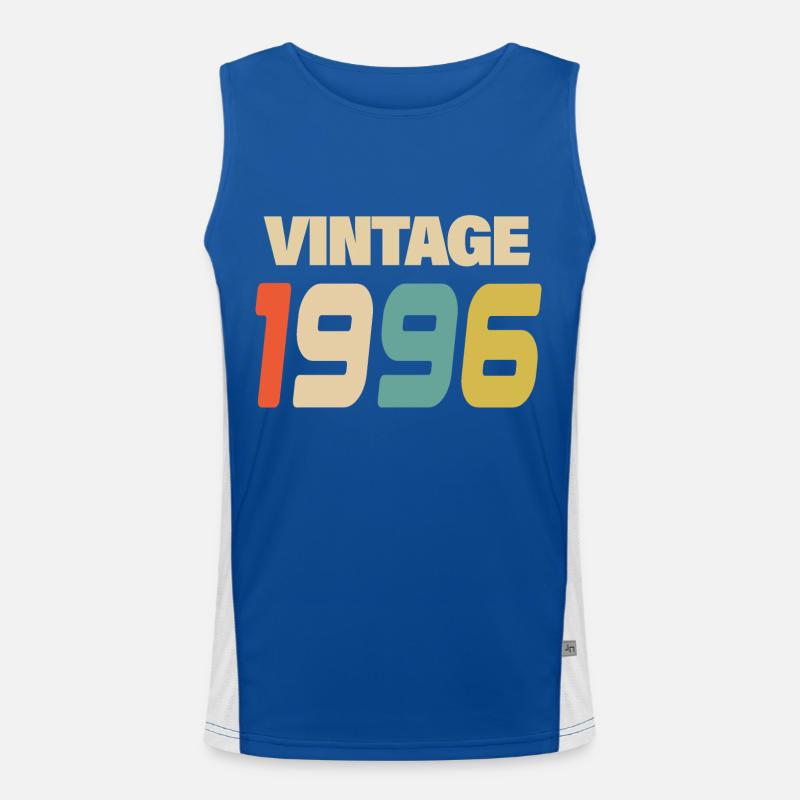1996 Vintage Retro Classique 1996 Débardeur respirant contrasté Homme 