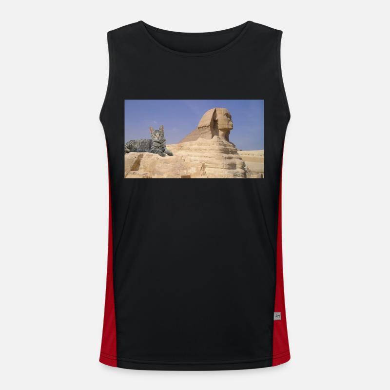 Cat and Sphinx Men's Functional Contrast Tank Top 