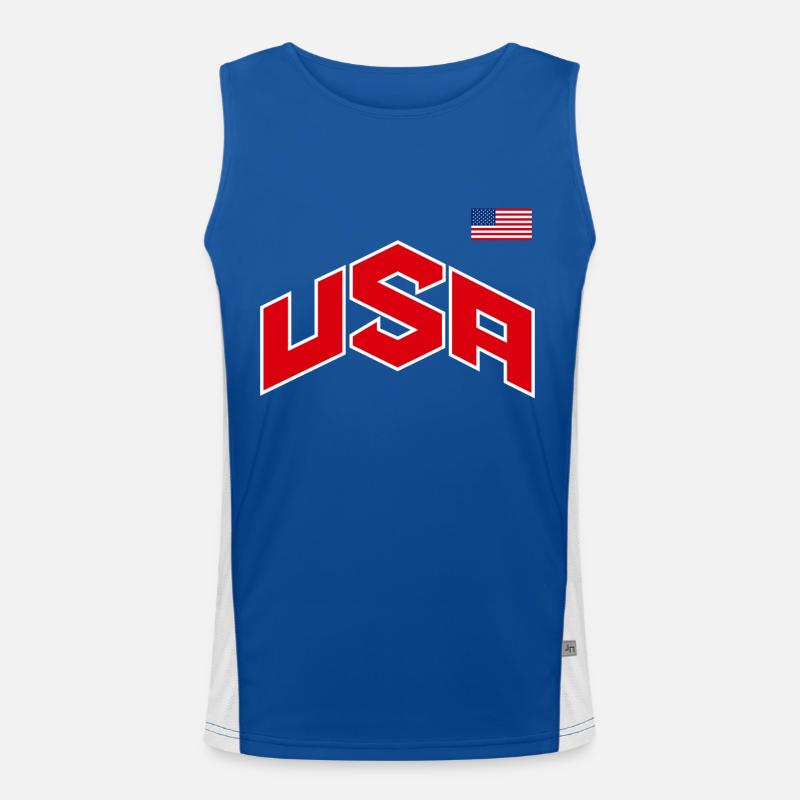 TEAM USA Men's Functional Contrast Tank Top 