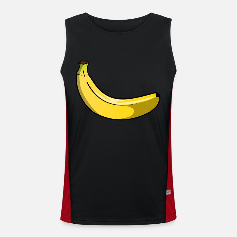 Banane Funktionelles Kontrast-Tank Top für Männer 