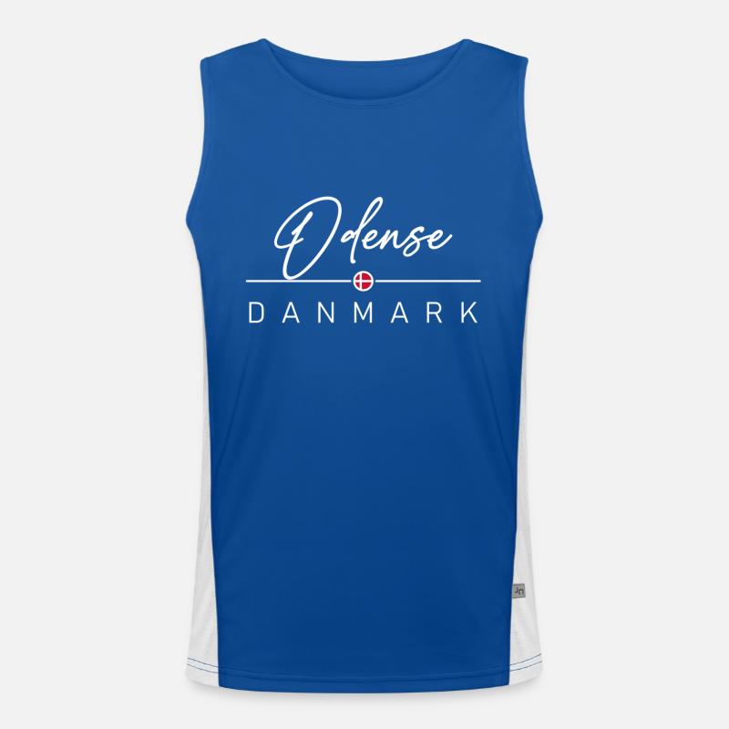 Dänemark - Odense - Danmark - Denmark Funktionelles Kontrast-Tank Top für Männer 