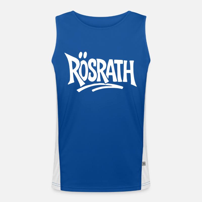 Roesrath Graffiti Tag Funktionelles Kontrast-Tank Top für Männer 