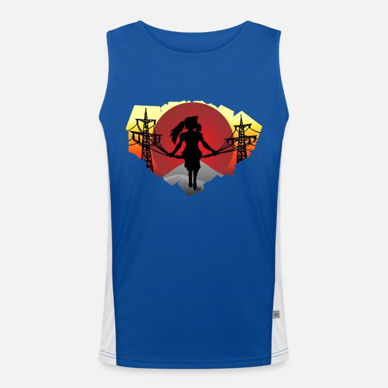 Fille du câble Débardeur respirant contrasté Homme 