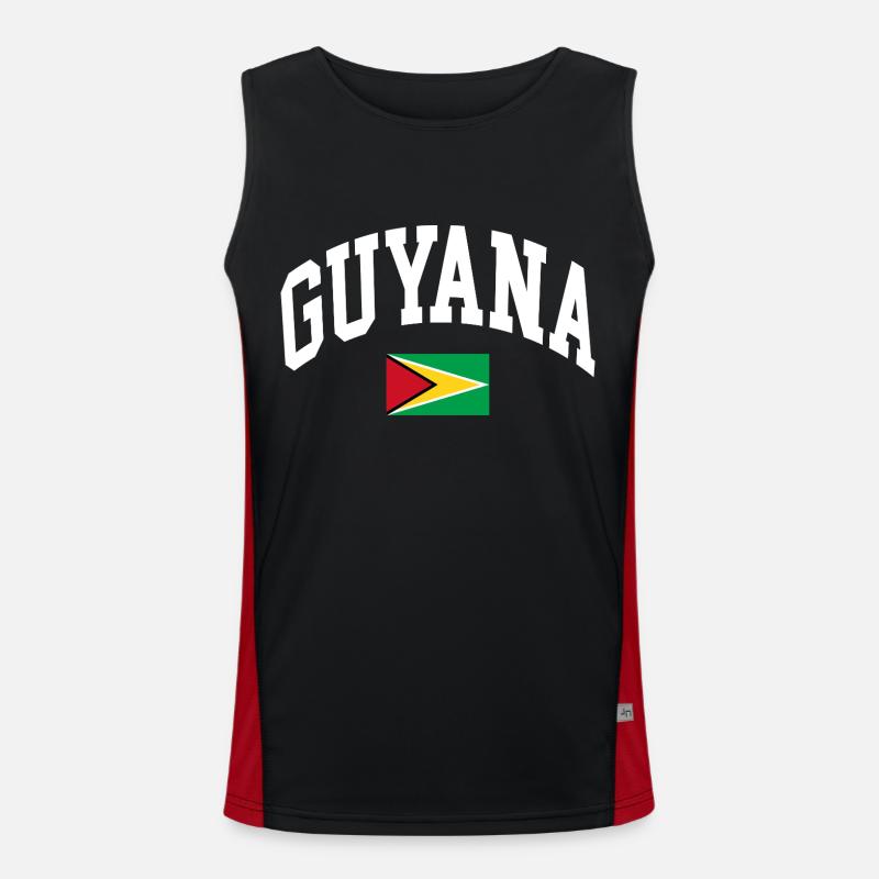 Guyana Funktionelles Kontrast-Tank Top für Männer 