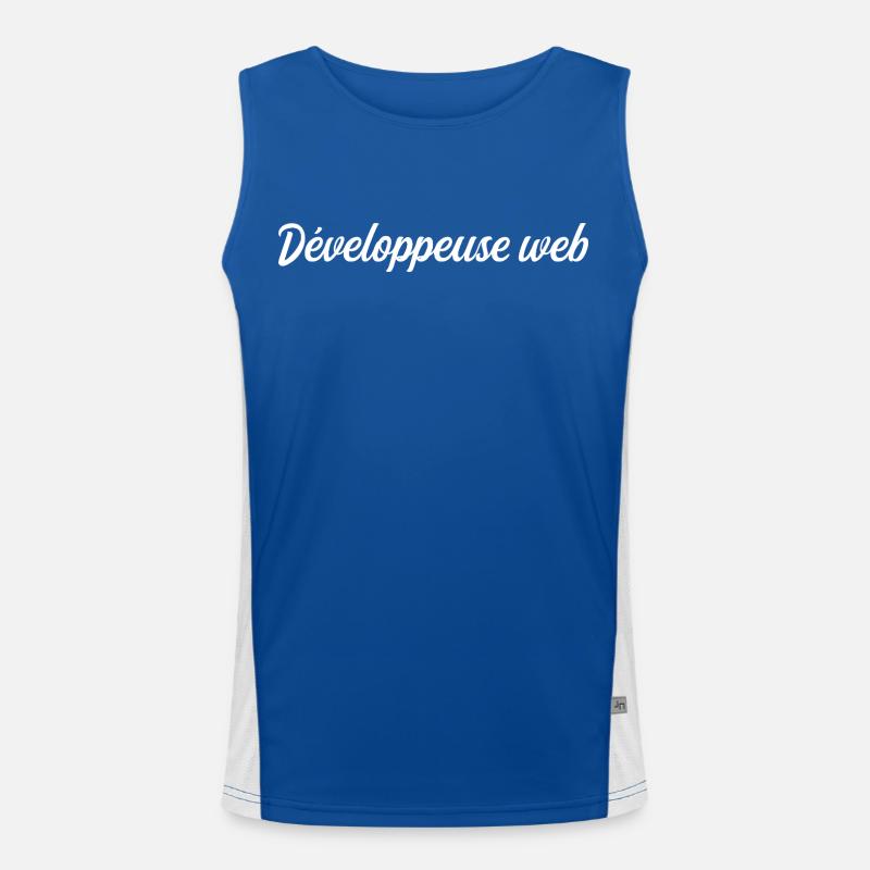 Webentwickler Funktionelles Kontrast-Tank Top für Männer 