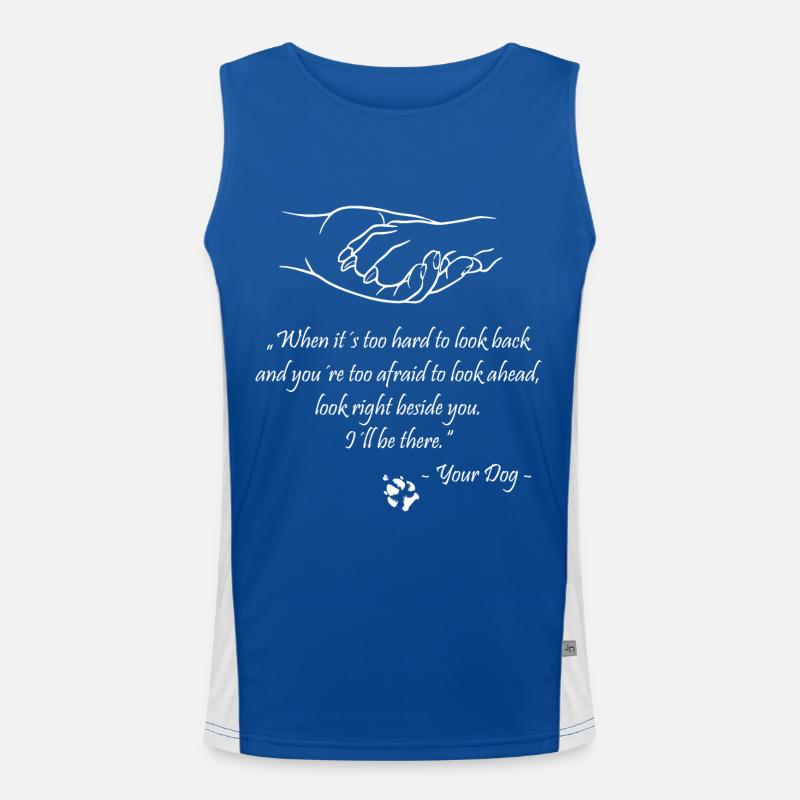 Quand c'est trop difficile de regarder en arrière .... Débardeur respirant contrasté Homme 