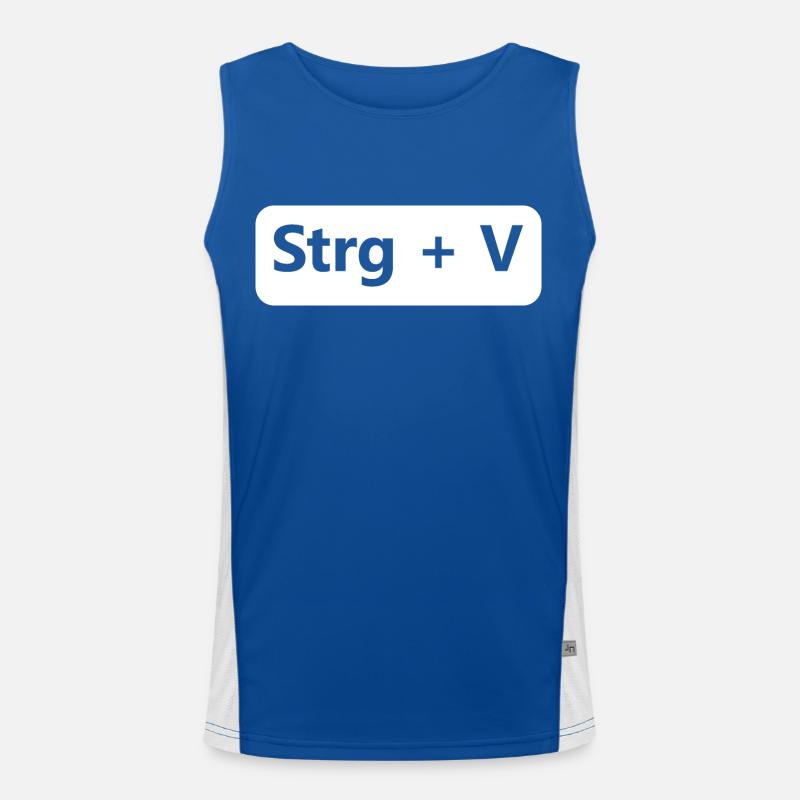 Ctrl C Ctrl V tshirt Chemise look drôle de partenaire Débardeur respirant contrasté Homme 