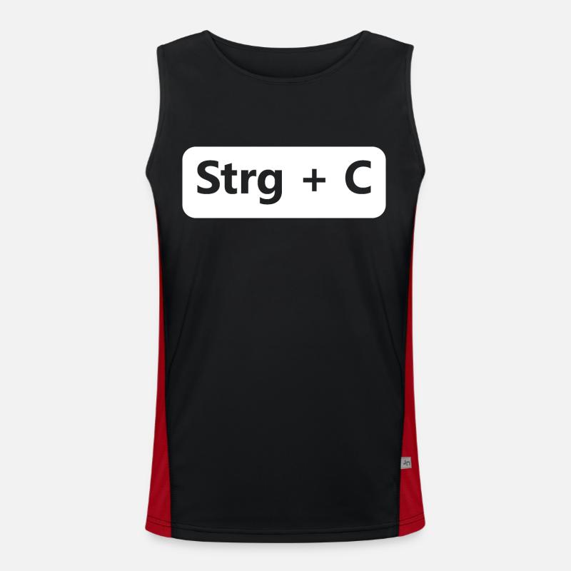 Ctrl C Ctrl V tshirt Funny partner look shirt Men's Functional Contrast Tank Top 