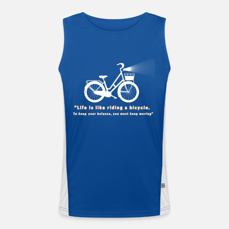 Bicycle life 🚲 Funktionelles Kontrast-Tank Top für Männer 