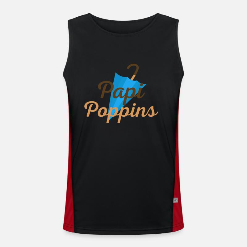 papipoppins Débardeur respirant contrasté Homme 