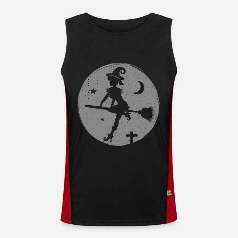 Silhouette de sorcière sexy Débardeur respirant contrasté Homme 