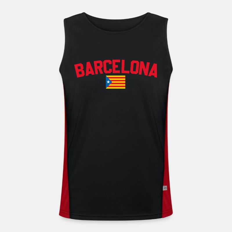 Barcelone Catalogne Débardeur respirant contrasté Homme 