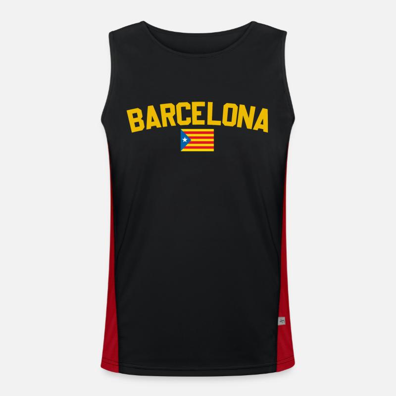 Barcelone Catalogne Débardeur respirant contrasté Homme 