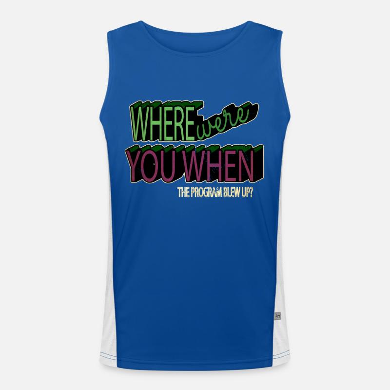 Programmation des blagues de Noël Débardeur respirant contrasté Homme 