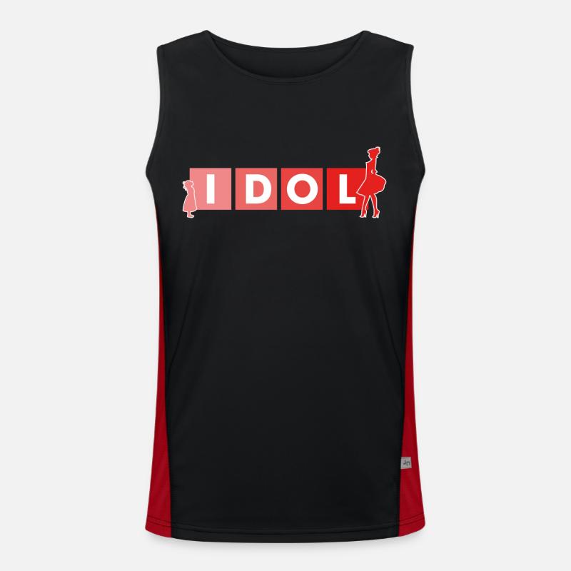 idol Funktionelles Kontrast-Tank Top für Männer 