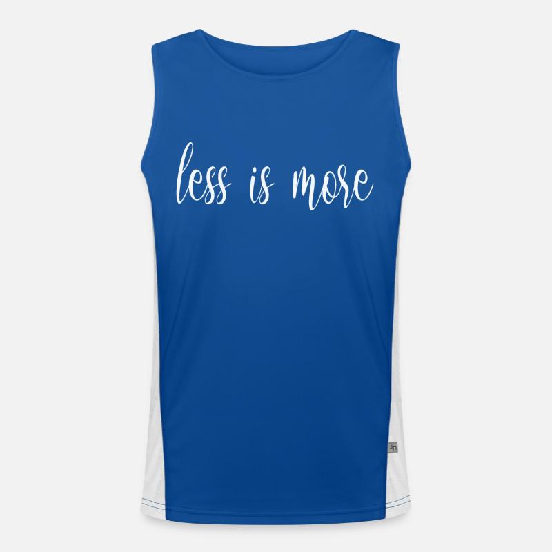 moins, c’est plus Débardeur respirant contrasté Homme 