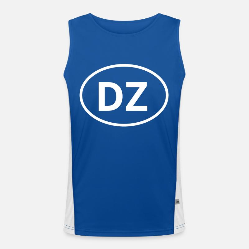 DZ Algerien Funktionelles Kontrast-Tank Top für Männer 