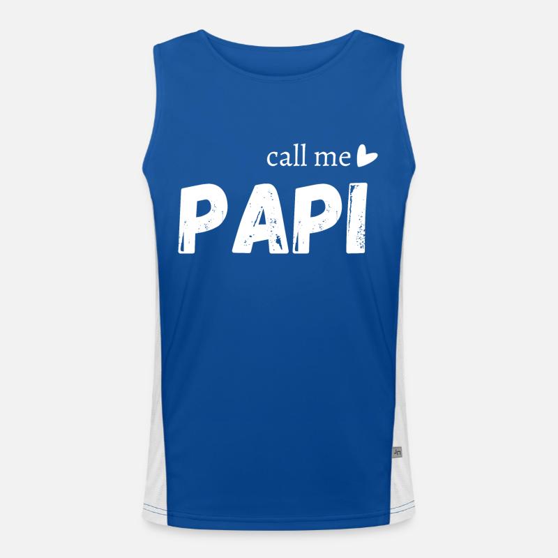 Call me papi Débardeur respirant contrasté Homme 