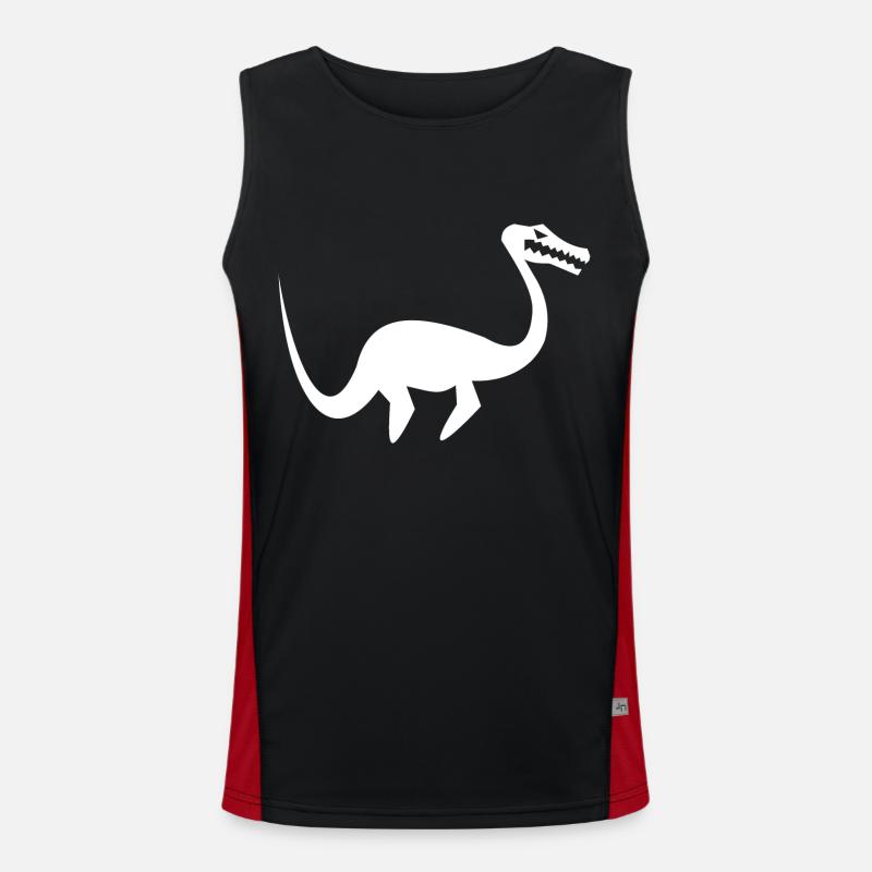 Plesiosaurus, monstres marins et conception du Loch Ness Débardeur respirant contrasté Homme 