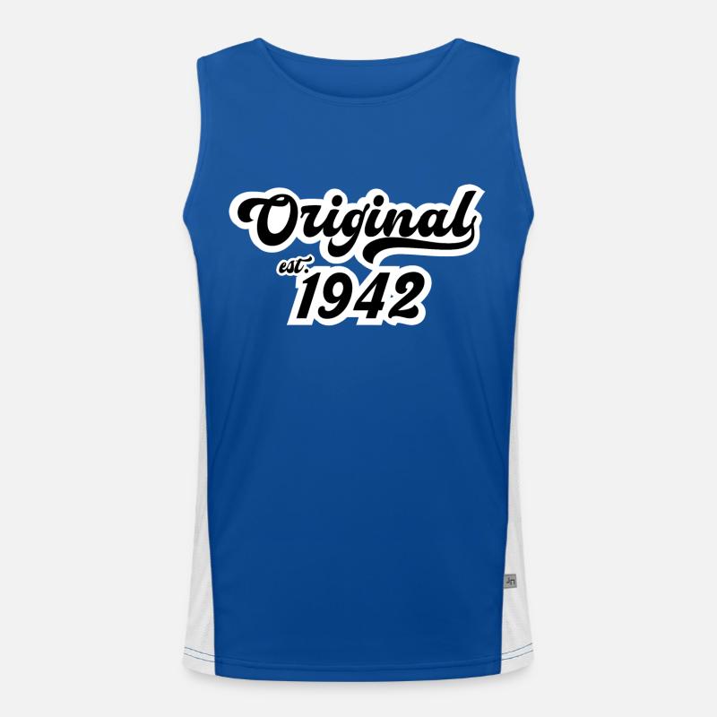 1942 Birthday Men's Functional Contrast Tank Top 