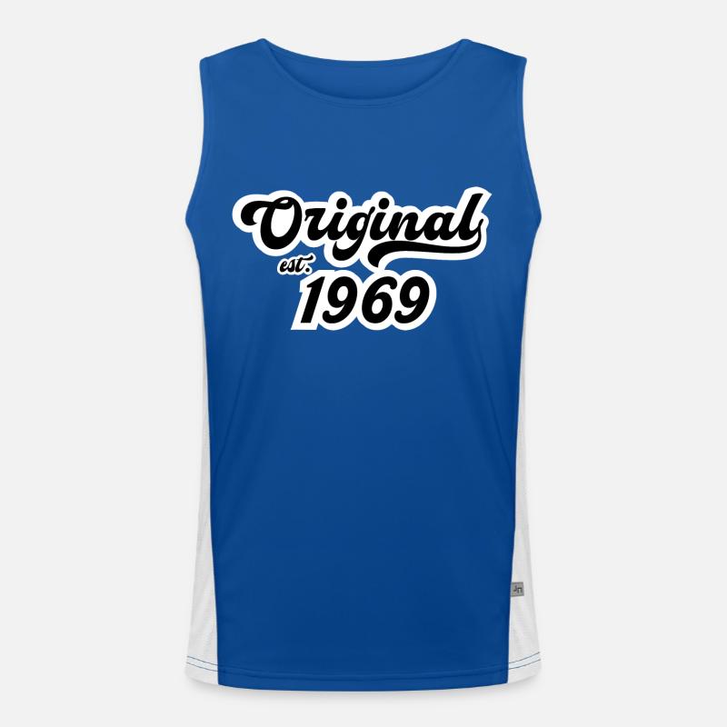 1969 Geburtstag Funktionelles Kontrast-Tank Top für Männer 
