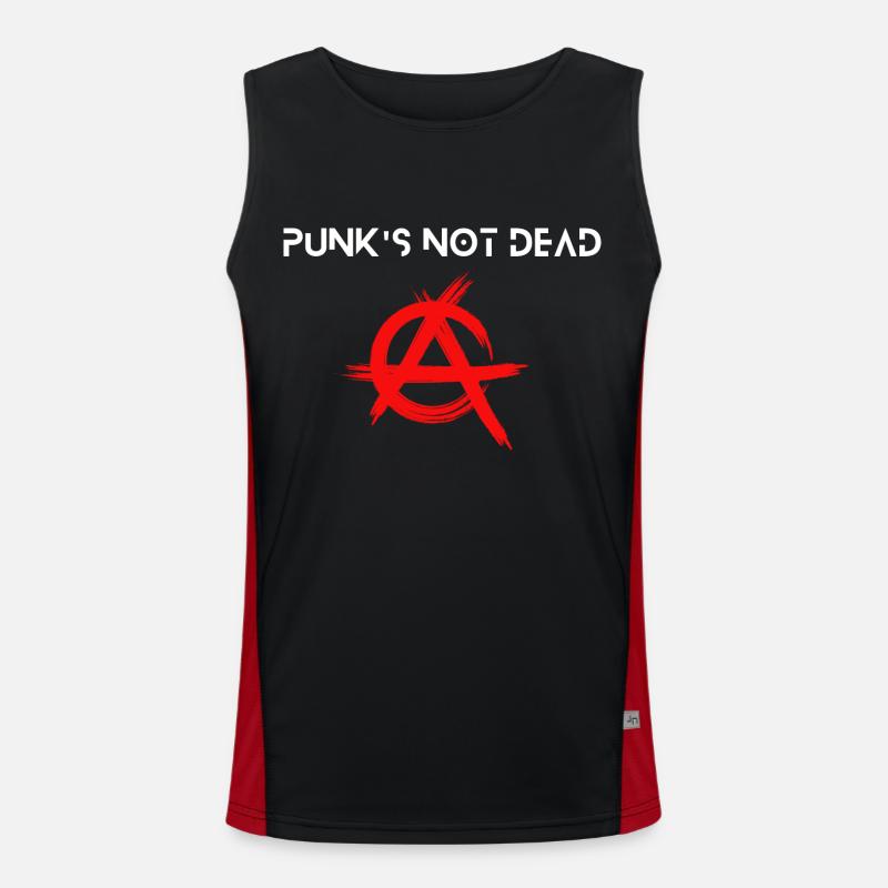 Punk's not dead Men's Functional Contrast Tank Top 