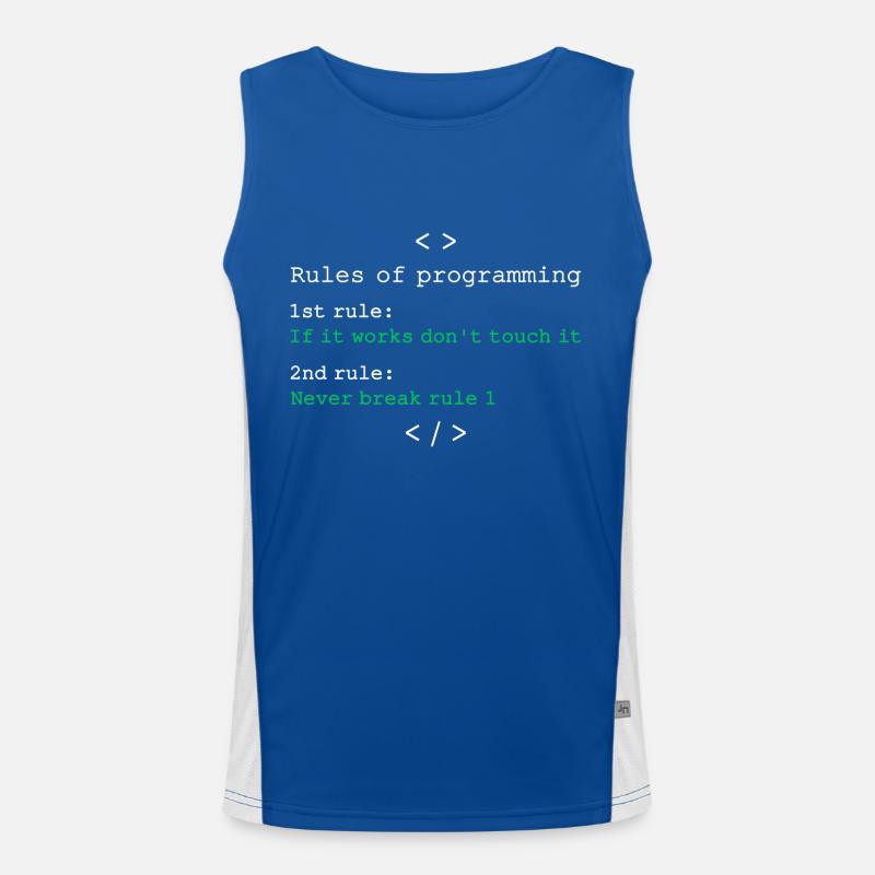 Rules of programming Men's Functional Contrast Tank Top 
