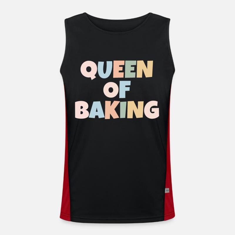 Queen of BAKING Men's Functional Contrast Tank Top 