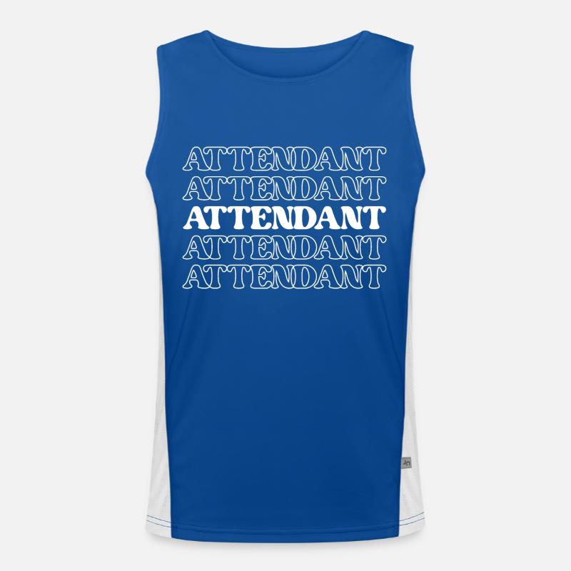 Attendant Attendant Helper Assistant Aide Servant Men's Functional Contrast Tank Top 