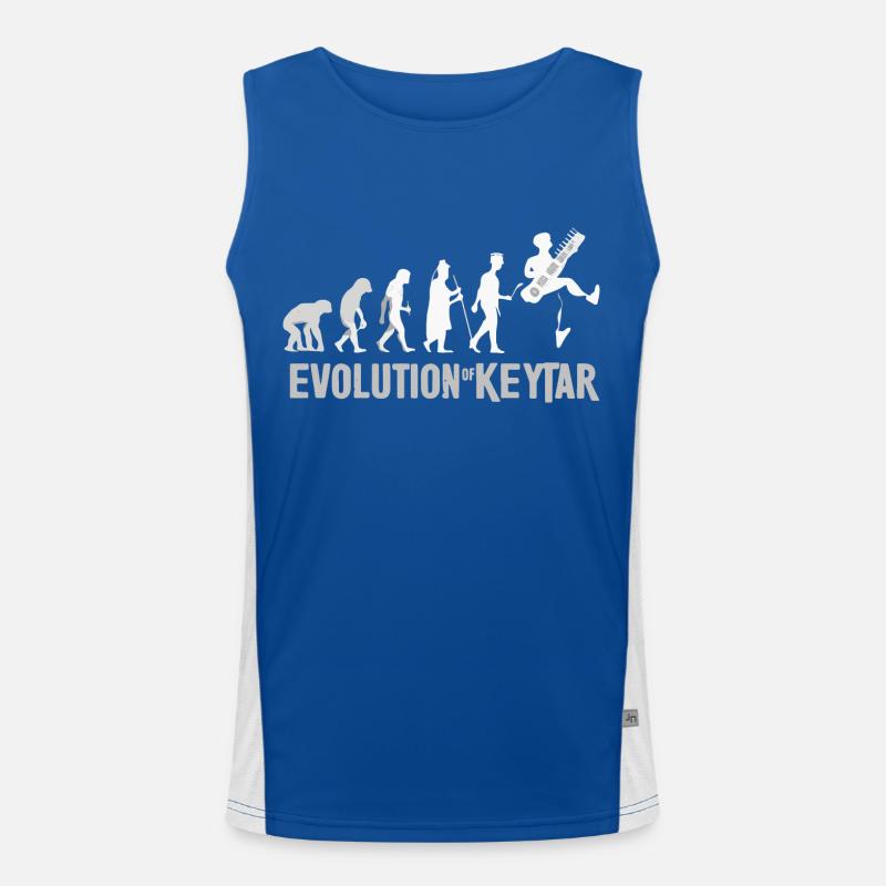 Keytar Keyboard Geschenk Funktionelles Kontrast-Tank Top für Männer 