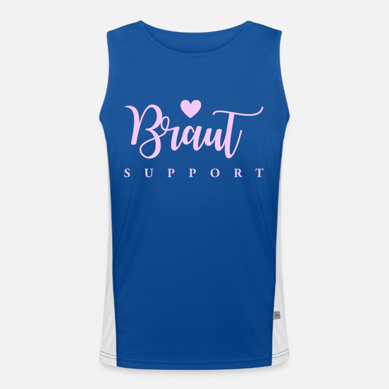 braut support Funktionelles Kontrast-Tank Top für Männer 