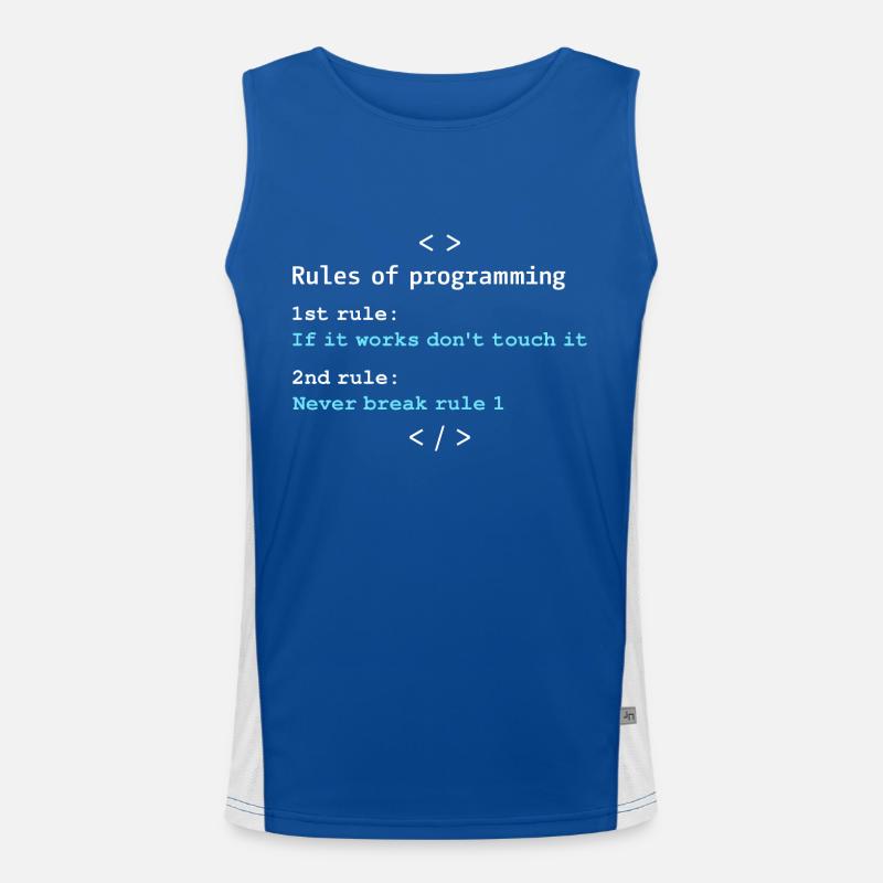 Rules of programming Men's Functional Contrast Tank Top 