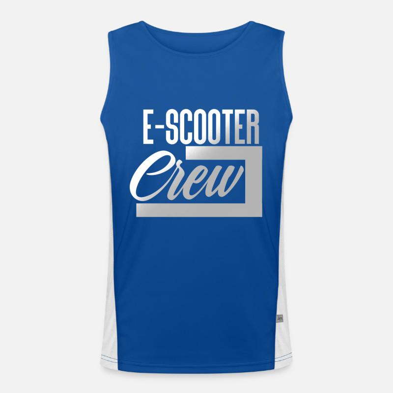 E Scooter Roller Elektroroller Funktionelles Kontrast-Tank Top für Männer 