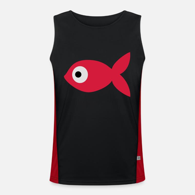 Goldfisch Funktionelles Kontrast-Tank Top für Männer 