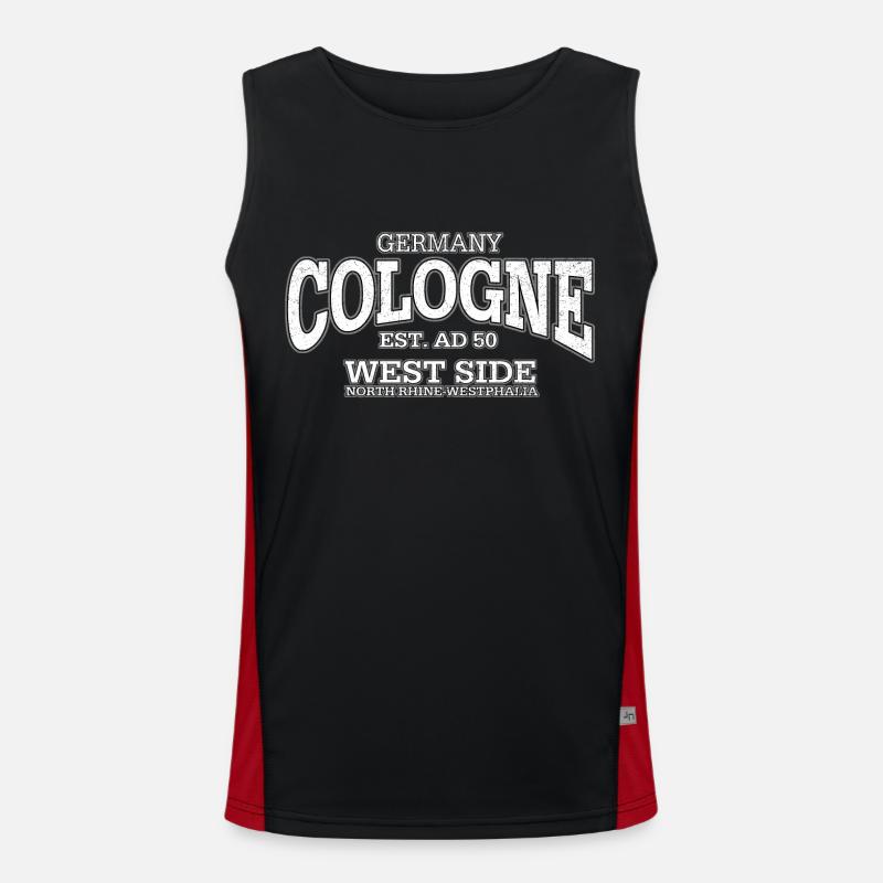 Cologne (à l'ancienne blanc) Débardeur respirant contrasté Homme 