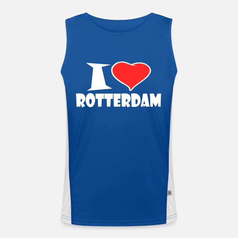 Rotterdam Men's Functional Contrast Tank Top 