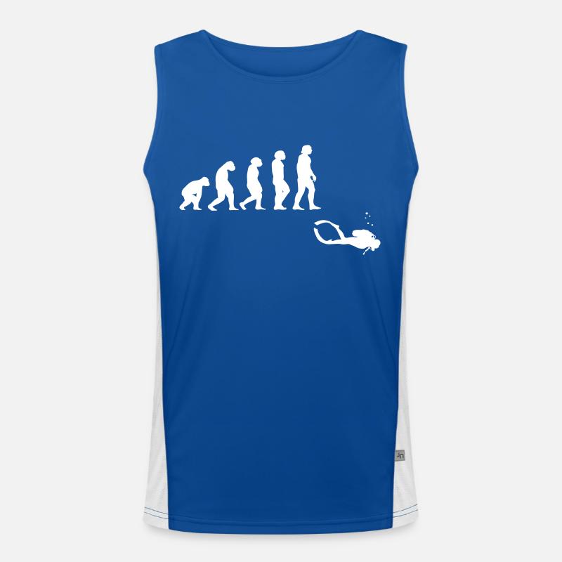 Evolution diving with a device Men's Functional Contrast Tank Top 