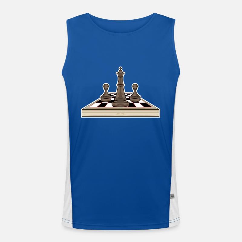 Chess Chess Board Men's Functional Contrast Tank Top 
