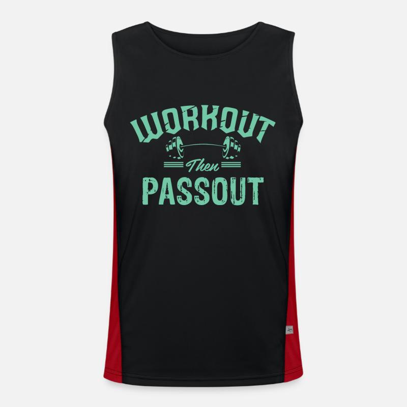 WORKOUT Men's Functional Contrast Tank Top 