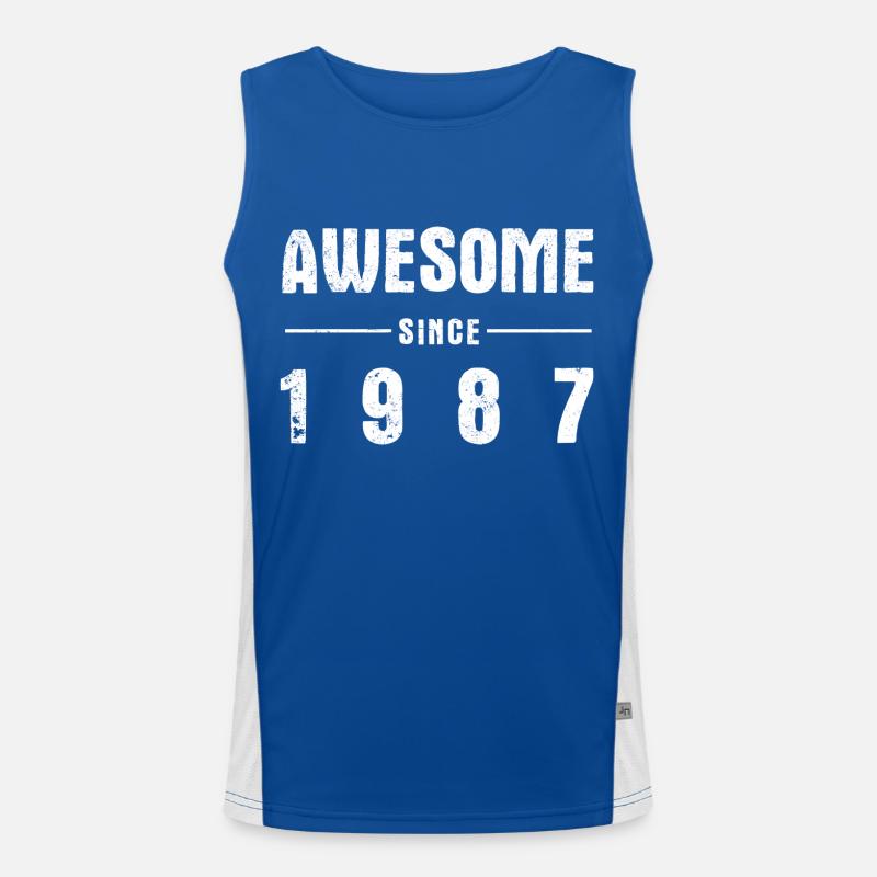 Awesome -since- 1987 Men's Functional Contrast Tank Top 