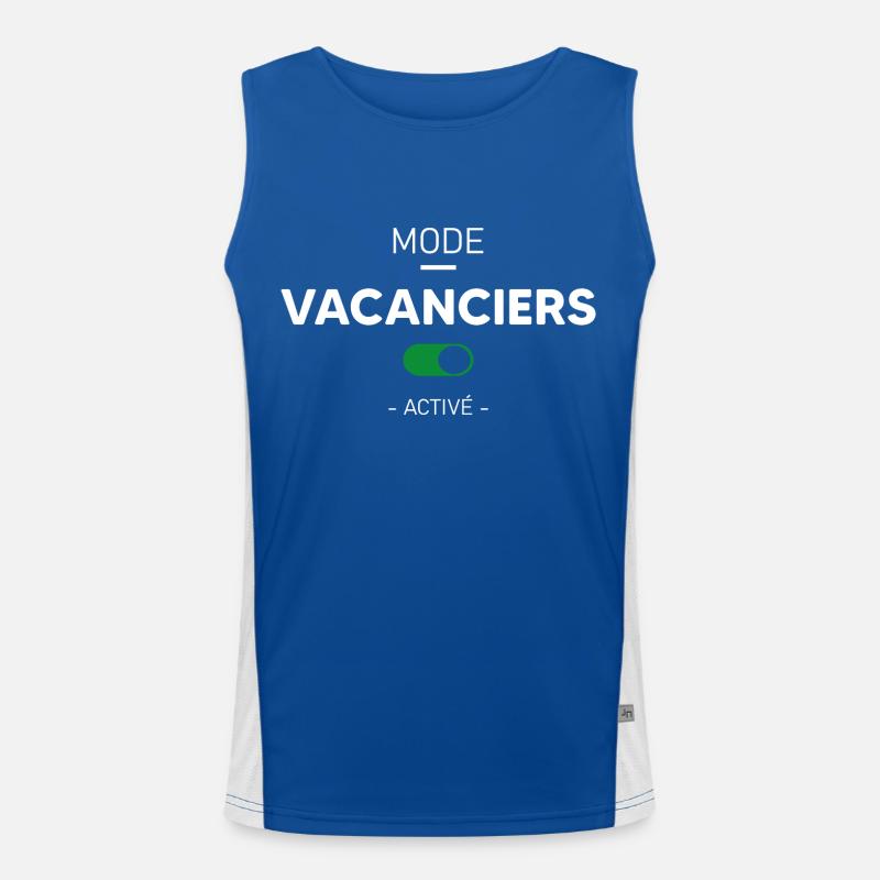 mode vacances activé - Cadeau vacance Débardeur respirant contrasté Homme 