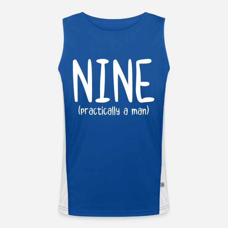 Nine Practically a Man Men's Functional Contrast Tank Top 