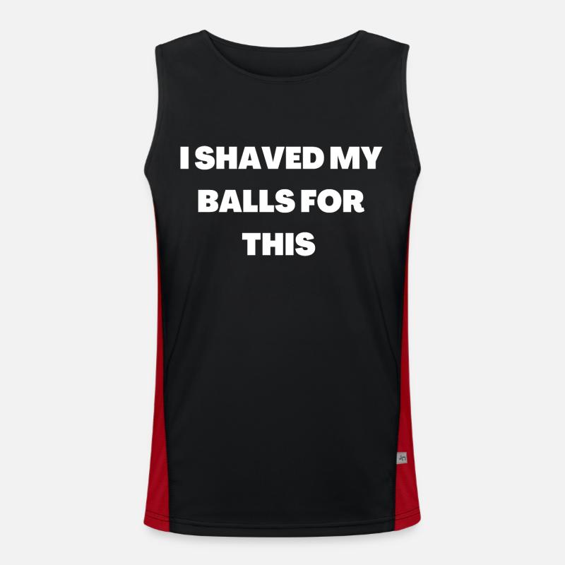 I shaved my ball for this Men's Functional Contrast Tank Top 