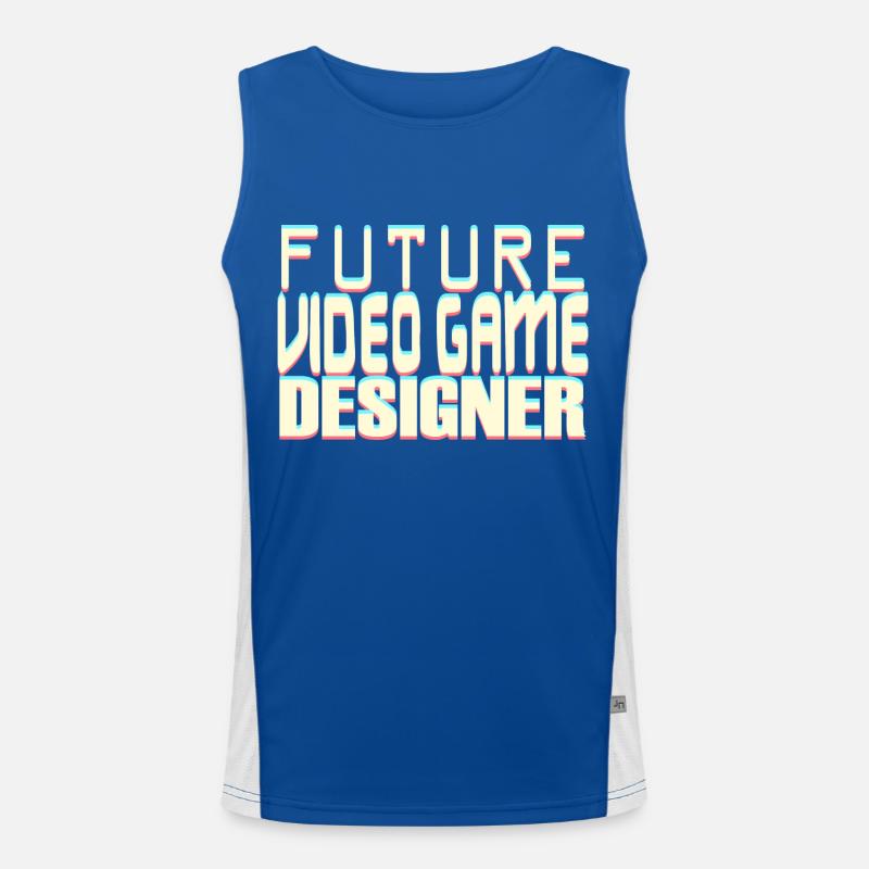 Future Video Game Designer Funktionelles Kontrast-Tank Top für Männer 
